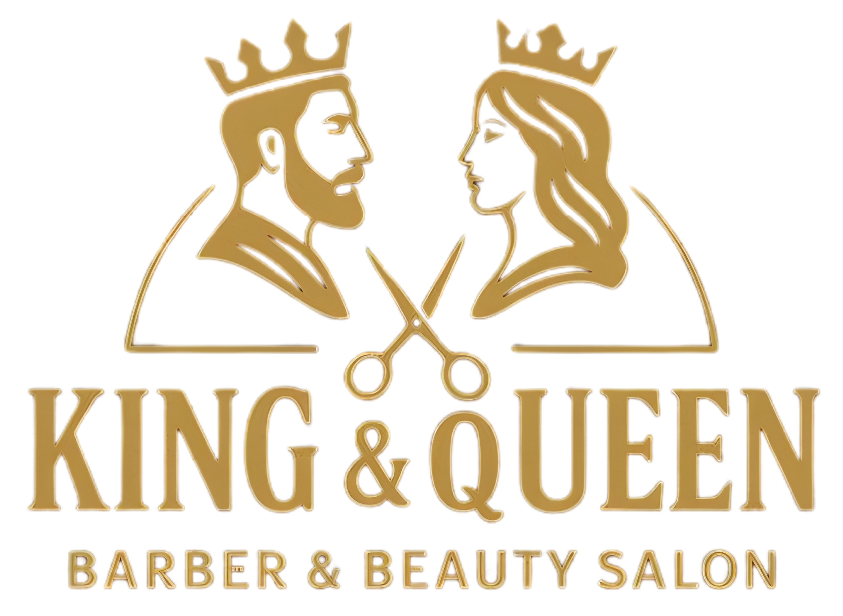 King & Queen Beauty Salon Logo